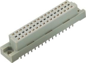 China 48 Pin Straight DIP PBT Din 41612 Connector PBT Grey 2.54mm Europe Type Connector for sale