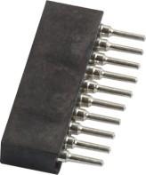 中国 真鍮の袖とのPinヘッダーの女性10 Pinの反振動のあたりのWCON 1.27mmヘッダー 販売のため