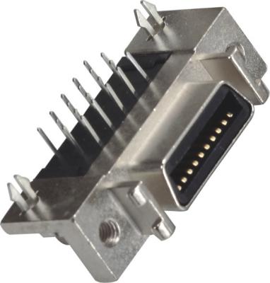 China 1.27mm SCSI Cen-Type female connector 50 pin scsi connector mating with 6320M for sale