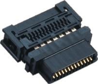 China 1.27mm scsi connector idc-type mating with 6320D scsi 68 pin connector phosphor bronze for sale