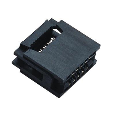 China Female Pin Header 2.54 Mm Two Piece Style Pbt Black Tray 1u Ce Socket for sale