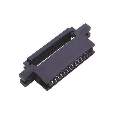 China CE Pin Header Socket 2.54  With Ear Two Piece Style PBT Black for sale