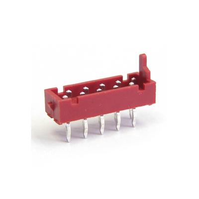 China WCON 1.27mm Mrc Wire To Board Connector 500V 1.0 Amp With Red Wiring Head for sale