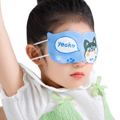 China No Reusable Heated Sleep Eye Mask Children Heated Eye Patch Custom for sale