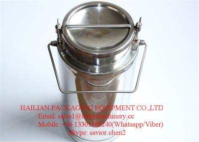 China 20 Liter Capacity Stainless Steel Milk Bucket , Milk Drum Milk Can for sale
