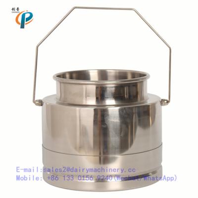 China 5 Litre stainless steel milk bucket for cow milking machine, milking machine bucket for sale
