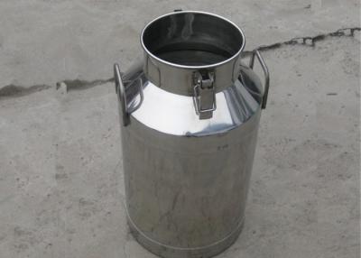 China Durable Handle Transportable Stainless Steel Milk Can With Lockable Cover / Lid for sale