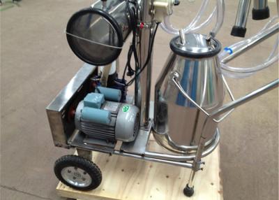 China Economic De Lavel Farm Single Cow Milking Machine With Mobile Wheel for sale