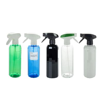 China 50ml Clear Plastic Spray Bottles Spray Head With White Pistol Grip Spray Heads for sale