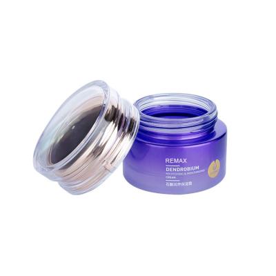 China 55ml Luxurious Empty Cream Jar 2 Oz Cosmetic Jars With Transparent Plastic Lids for sale