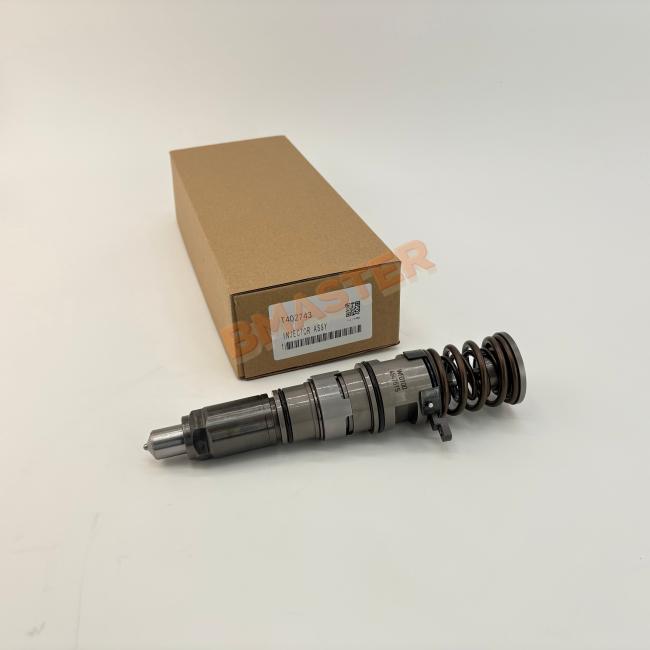 Caterpillar Fuel Injector T402743 side view and installation details