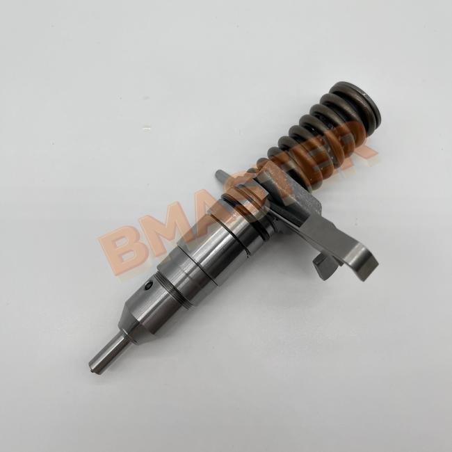 Caterpillar 7E-8727 Fuel Injector side view displaying industrial-grade materials and finish