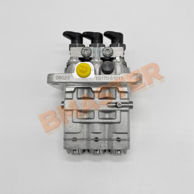 KUBOTA Fuel Injector Pump Head 1G720-51011 side view displaying internal components and mounting points