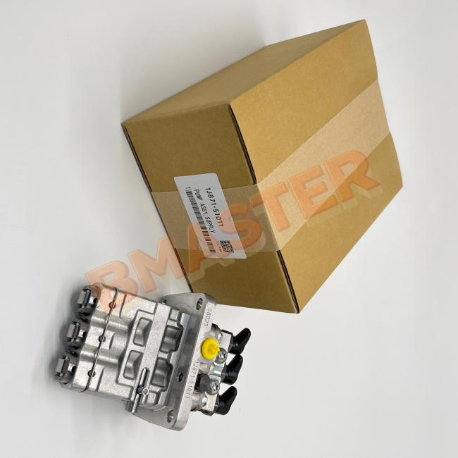 KUBOTA Fuel Injector Pump Head 1J871-51011 side view displaying internal components and mounting features