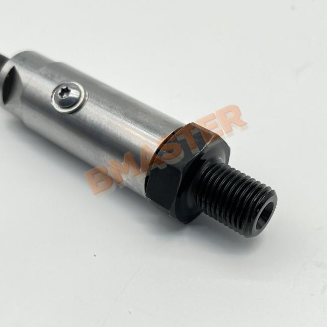 Caterpillar Fuel Injector 1705181 side view displaying fuel connection points and body construction