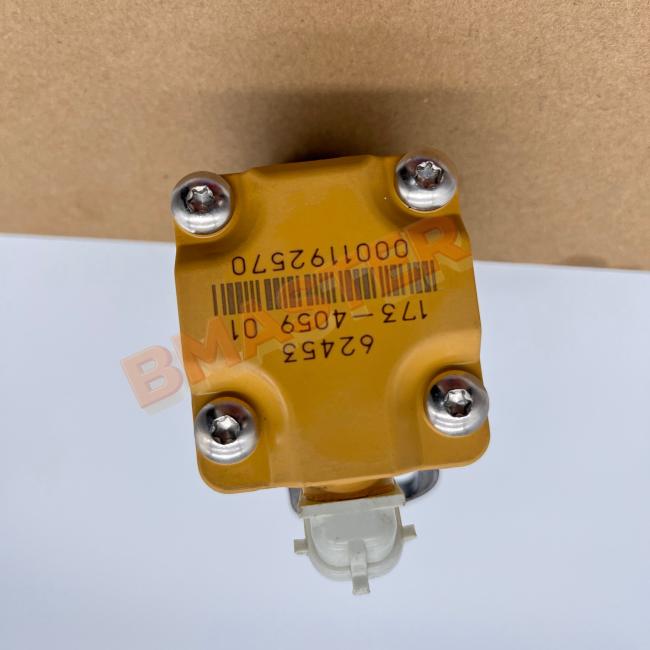 Caterpillar 173-4059 Fuel Injector side view displaying robust construction and electrical connections