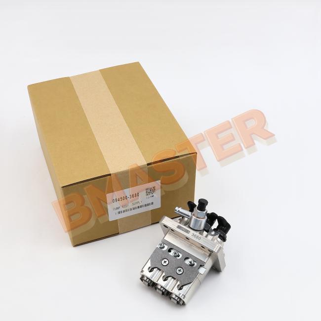Mitsubishi Fuel Injection Pump Head 094500-3680 side view displaying mounting surfaces and connections