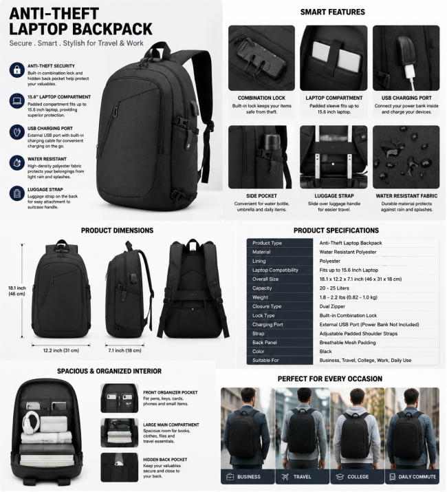 Backpack storage structure diagram
