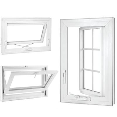 China Lead Free Large UPVC Casement Window American Style With Hand Crank for sale