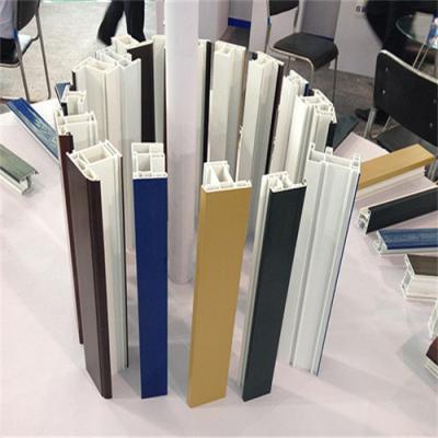 China Fireproof White UPVC Profiles Vinyl Composite Door Profiles Customized for sale