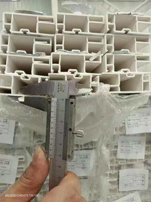 China UV Resistant Grey Chloride UPVC Door Profiles Heat Insulation Custom Design for sale