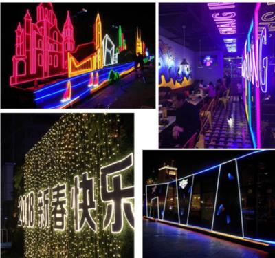 Chine La lampe au néon légère menée extérieure de la bande LED a mené la bande de guide optique pour annoncer l'enseigne à vendre