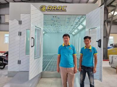 China AA4C Car Spray Booth Baking Oven Painting Box With Diesel Heater Air Exhauster Air Intaker  AA-LX3 for sale