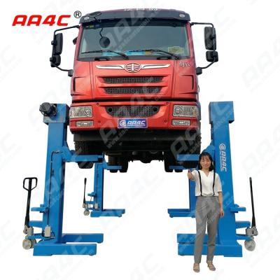 China AA4C 20T  bus &truck lift heavy duty vehicle lift combined 4 post parking lift Mechanical(Screw-up) for sale