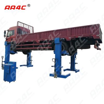 China AA4C 20T  bus &truck lift heavy duty vehicle lift combined 4 post parking lift Mechanical(Screw-up) for sale