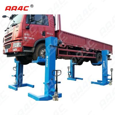 China AA4C 20T  bus &truck lift heavy duty vehicle lift combined 4 post parking lift Mechanical(Screw-up) for sale