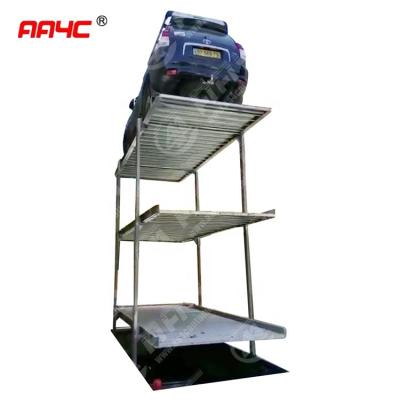 China AA4C hydraulic underground car parking lift  in-ground car parking system vertical car parking system AA-UTS20/2; AA-UTS for sale
