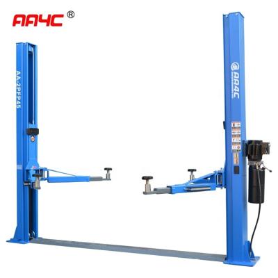 China 10000lbs Floorplate 2 Post Car Lift Car Parking Auto Two Post Lift 4.5T 8 Folded Profile Hydraulic for sale