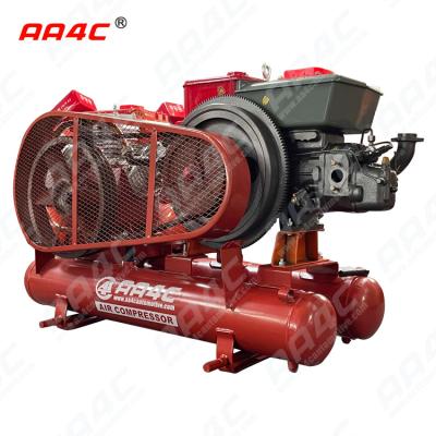 中国 AA4C Reciprocating Portableの採鉱産業ピストン ディーゼル空気圧縮機の屋外の空気ポンプ研修会の空気源AA-W1.8/5 販売のため