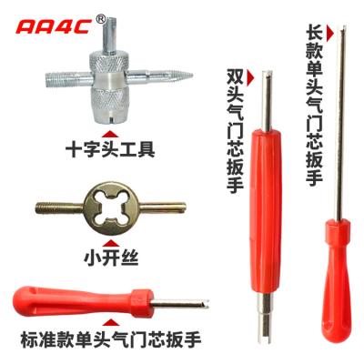Chine Cuivre simple Alu Tubless d'outil de clé de noyau de valve d'automobile d'extrémité du pneu Tr413 Tr414 de bicyclette en caoutchouc à vendre