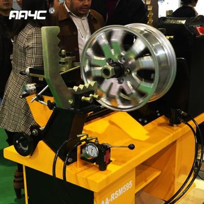 China AA4C rim polishing machine with lathe  wheel straightening machine rim straightening machineAA-RSM595 for sale
