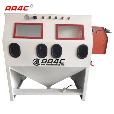 China 20W Electric Industrial Sandblast Cabinet With Dual Station Double Location for sale