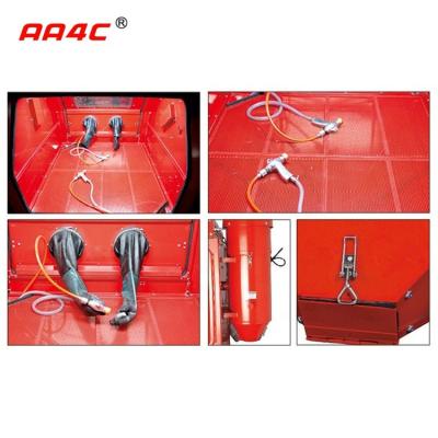 中国 sandblasterの頑丈な砂吹きのキャビネットを取除くAA4C 1200L Industrialのサンドブラスティングのキャビネットの錆   AA-SBC1200 販売のため