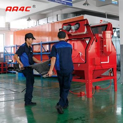 中国 sandblasterの頑丈な砂吹きのキャビネットを取除くAA4C 1200L Industrialのサンドブラスティングのキャビネットの錆   AA-SBC1200 販売のため