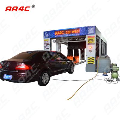 China Automatic Tunnel Car Washing Machine Commercial 12KW 9 Brushes for sale