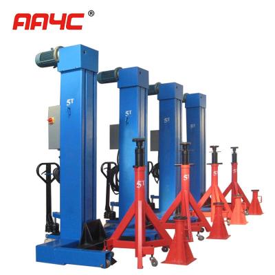 China Mobile Outdoor 4 Post Heavy Duty Truck Lifts For Garage 4 Post Bus Lift 20T 30T 45T for sale
