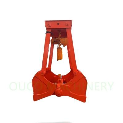 China Small Capacity 2 Rope 0.5cm Electric Hydraulic Grab Bucket for sale