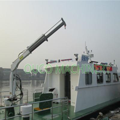 Chine grue 0.35T télescopique hydraulique électrique de yacht de bateau de 3.5m à vendre