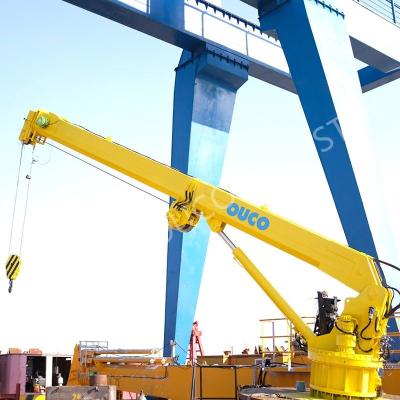 China 0.2t 20m Electronic Boom Marine Telescopic Crane For Boats for sale