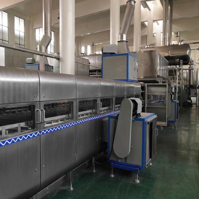 China Automatic Indomie Cup Noodle Making Machine 141KW Instant Noodle Line for sale