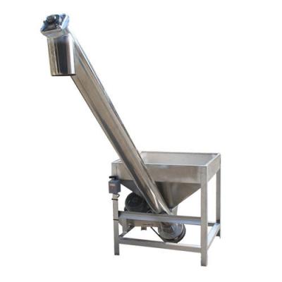 China Inclined Screw Conveyor With Hopper Vibrating Auger Feeding Machine System for sale