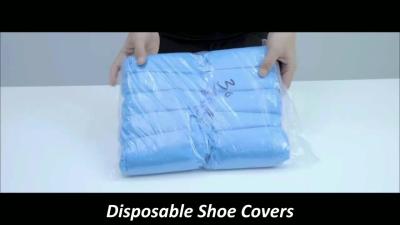 China S&J Medical staff isolation Shoe Cover Laminated Nonslip pp Disposable Nonwoven Waterproof Medical shoe cover for sale