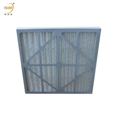 Chine G3 G4 pré-filtre HVAC Merv 8/11/13/14 Filtre à air plissé à cadre en papier pour système de climatisation à vendre