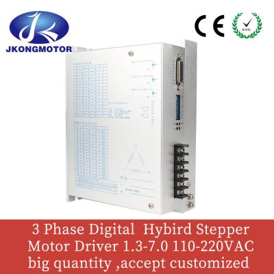 China JK3MD2207 Digital Hybrid Stepper Motor Driver 3 Phase 220 VAC 1.3A-7A for sale
