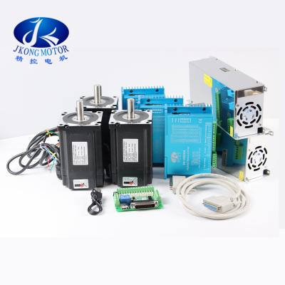 China RS232 Driver 86HSN 4.6NM 6A 3 Axis CNC Stepper Motor Kit for sale