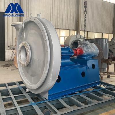 China Foundry Furnace Dust Collector Blower Fan Air Blower For Industrial Use Blue And White for sale